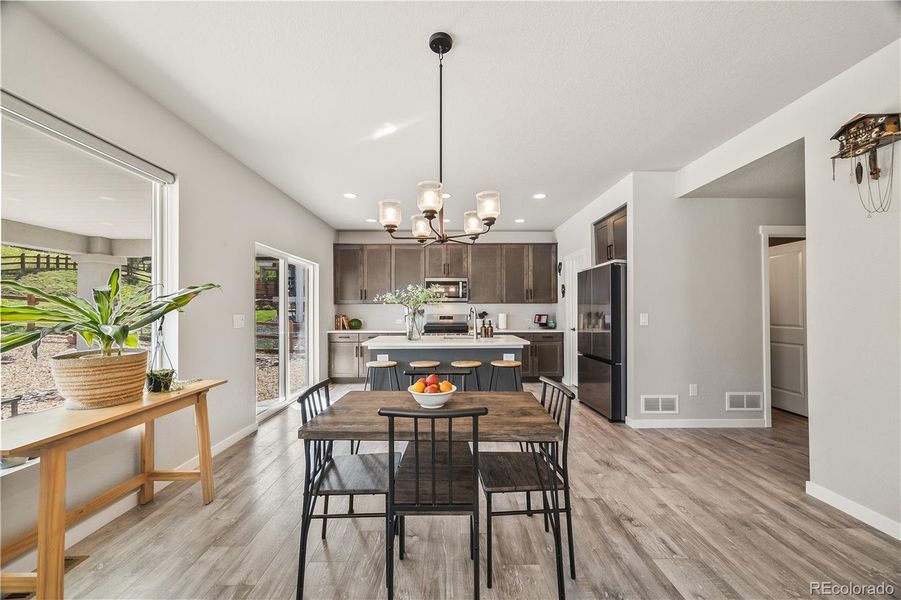 Furnished interior view inside a new home in , Monument (Image 34).
