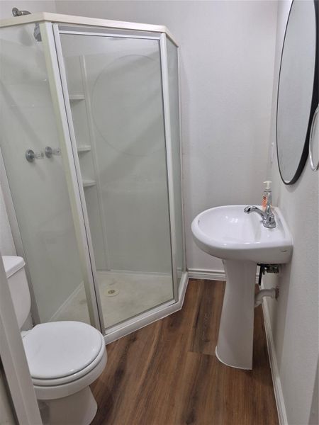 Second bathroom with shower