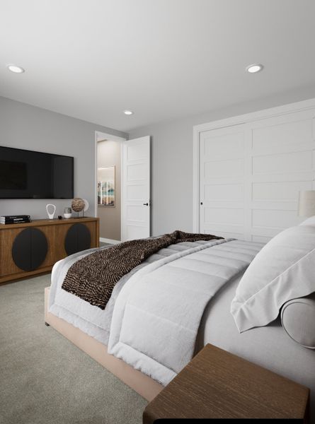 Furnished interior view inside a new home in Trailstone, Arvada (Image 39). Furnished interior view inside a new home in Trailstone, Arvada (Image 39).