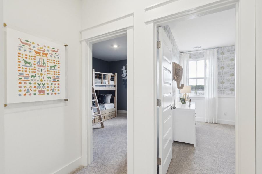 Furnished interior view inside a new home in Limehouse Farms: Arbor Collection, Summerville (Image 24). Furnished interior view inside a new home in Limehouse Farms: Arbor Collection, Summerville (Image 24).