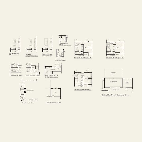 2D floor plan layout for the Coopsworth by Pulte Homes in The Retreat at Carolina Ridge, Harrisburg, NC (Image 4).