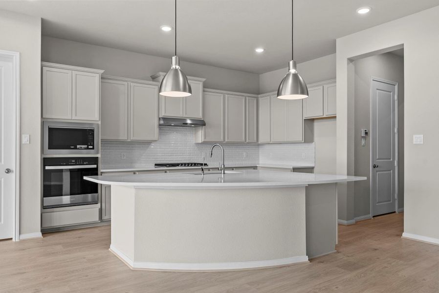 Furnished interior view inside a new home in Pomona, Manvel (Image 10).