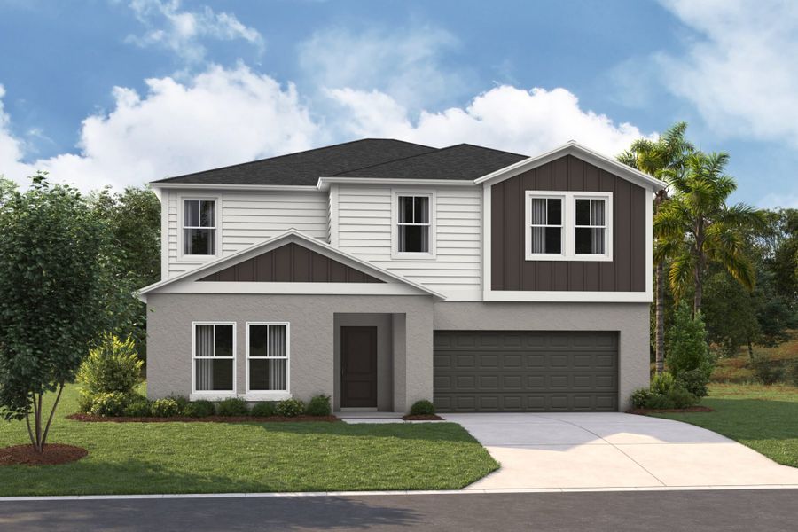 Representative exterior photo of a completed home built from the Catalina by Casa Fresca Homes in Two Rivers, Zephyrhills, FL (Image 4).