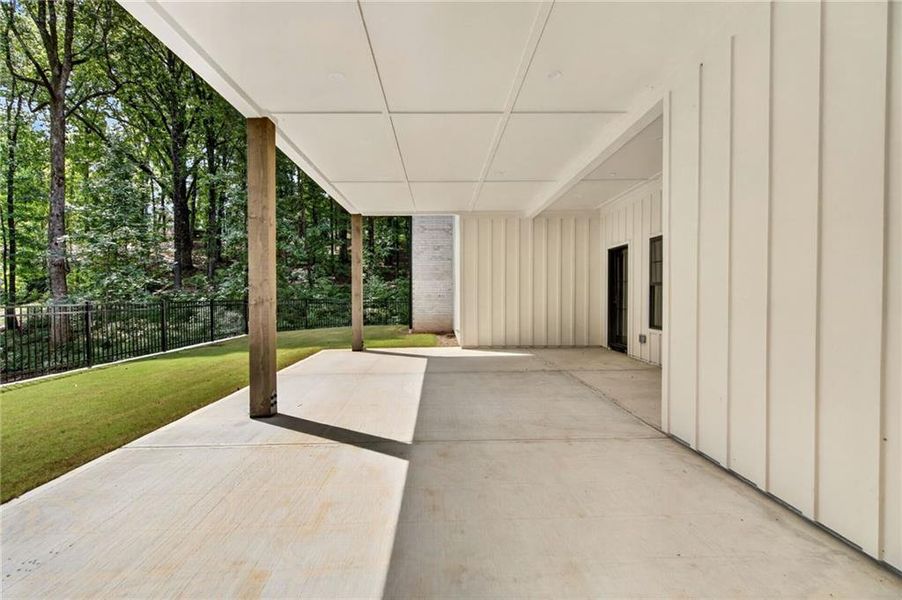 Exterior details and patio area of a home in , Cumming (Image 33).