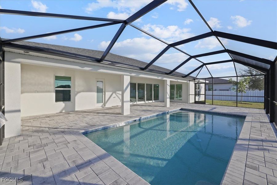 Exterior details and patio area of a home in Cape Coral, Cape Coral (Image 15).