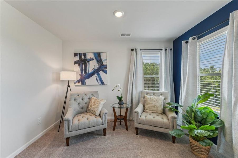 Furnished interior view inside a new home in The Hills at Cedar Creek, Winder (Image 27).