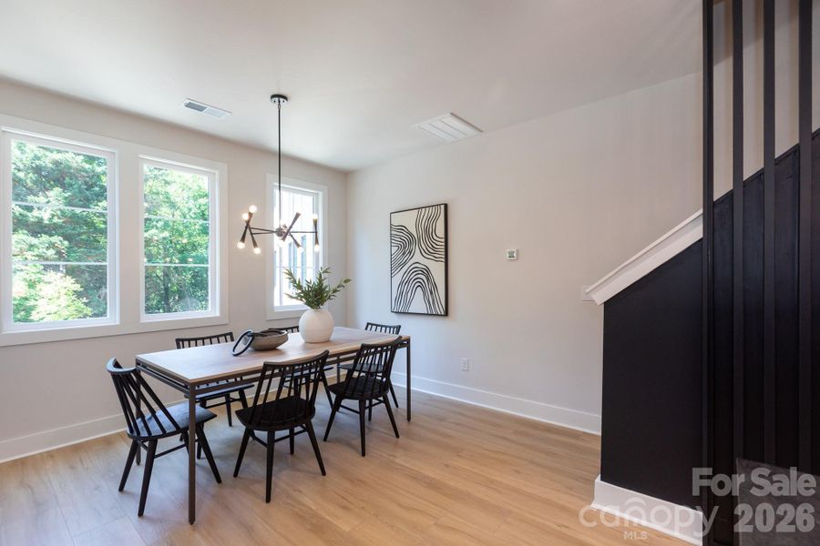 Furnished interior view inside a new home in , Charlotte (Image 26).