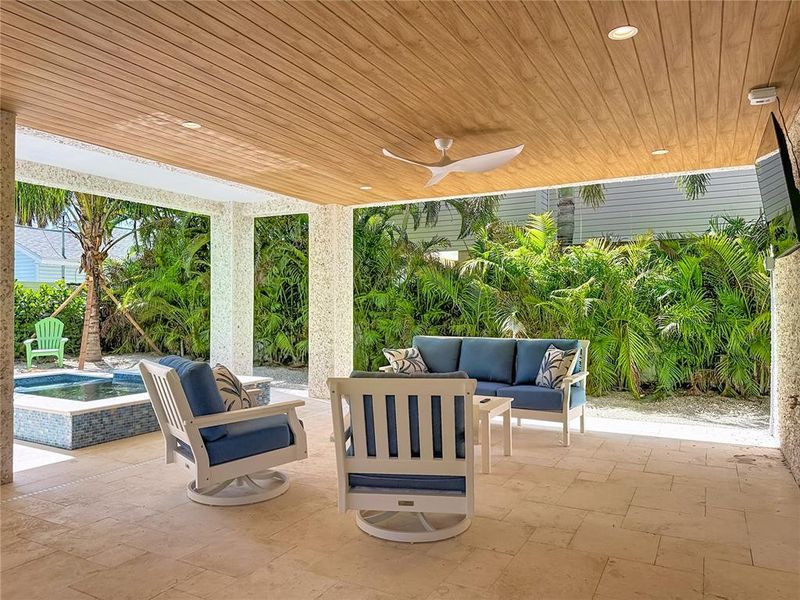 Exterior details and patio area of a home in , Bradenton Beach (Image 30).