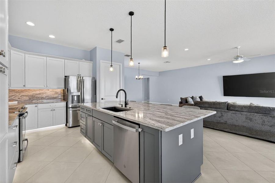 Furnished interior view inside a new home in , The Villages (Image 16).