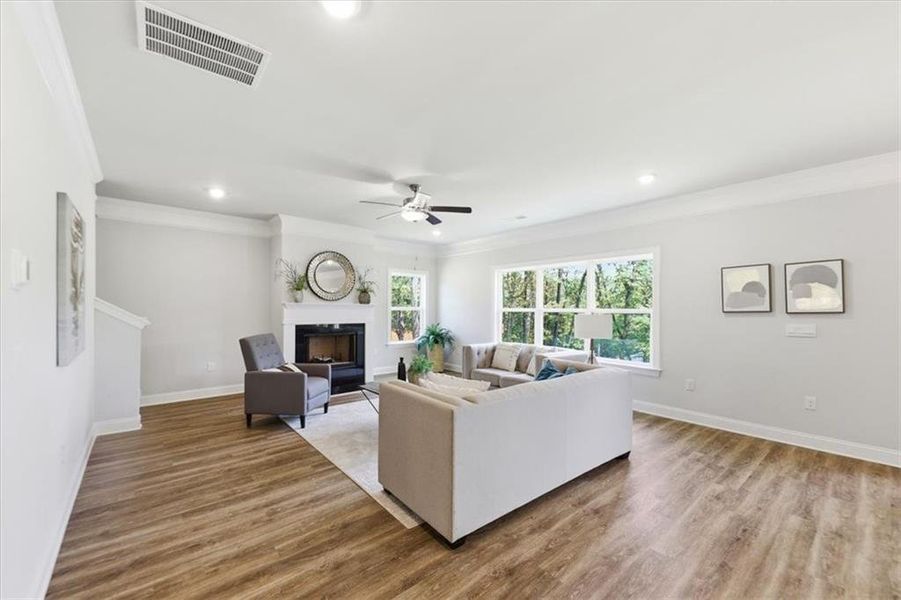 Furnished interior view inside a new home in Tuscany Hills, Douglasville (Image 14).