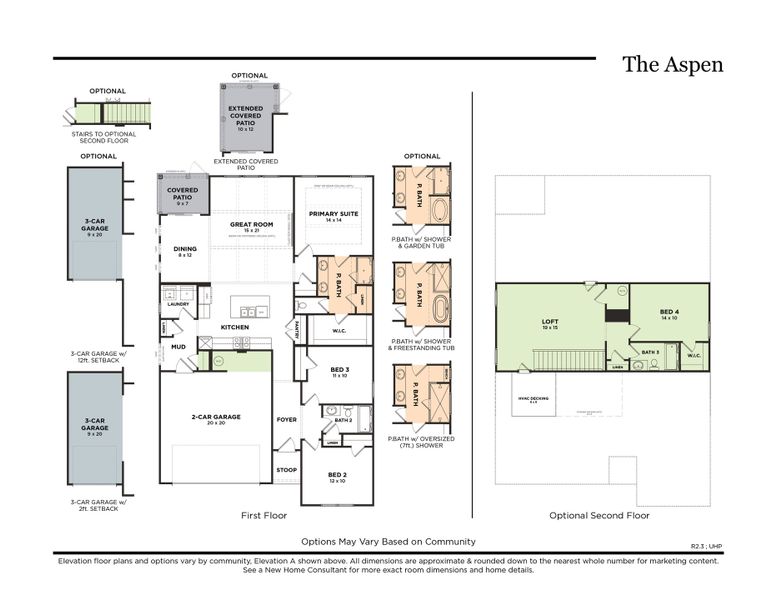 The Aspen with 3-Car Garage & Gourmet Kitchen (R2.3)