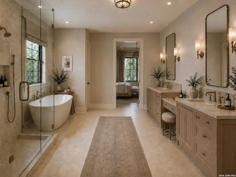 Furnished interior view inside a new home in , New Braunfels (Image 4).