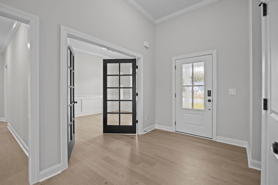 Spacious, unfurnished interior of a new home in The Preserve at Langston, Winterville (Image 22).