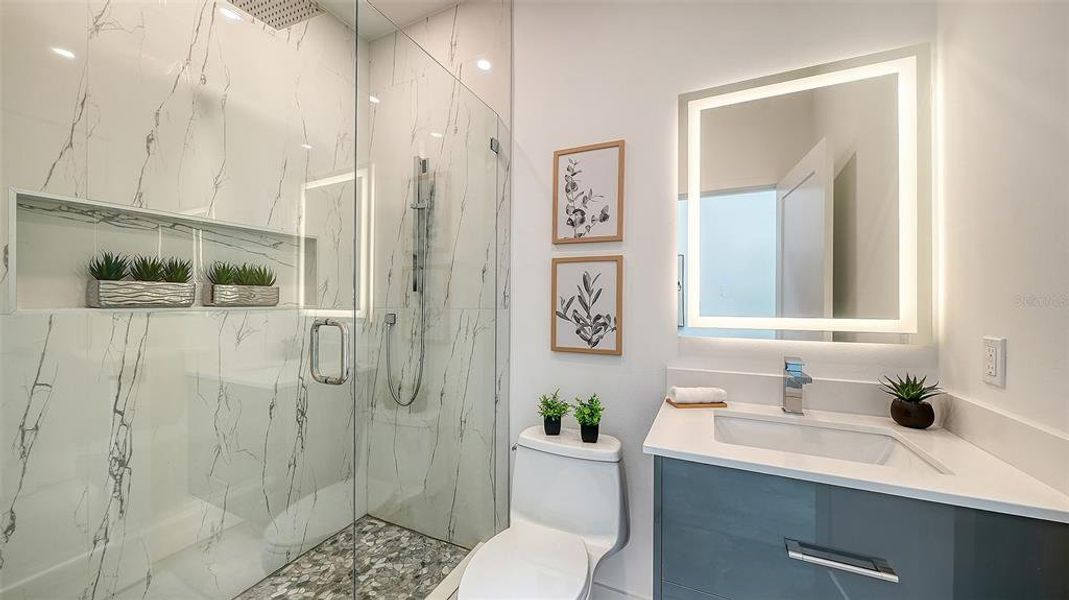Furnished interior view inside a new home in , Sarasota (Image 67).