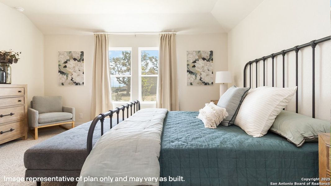 Furnished interior view inside a new home in Brookstone Creek, San Antonio (Image 31).