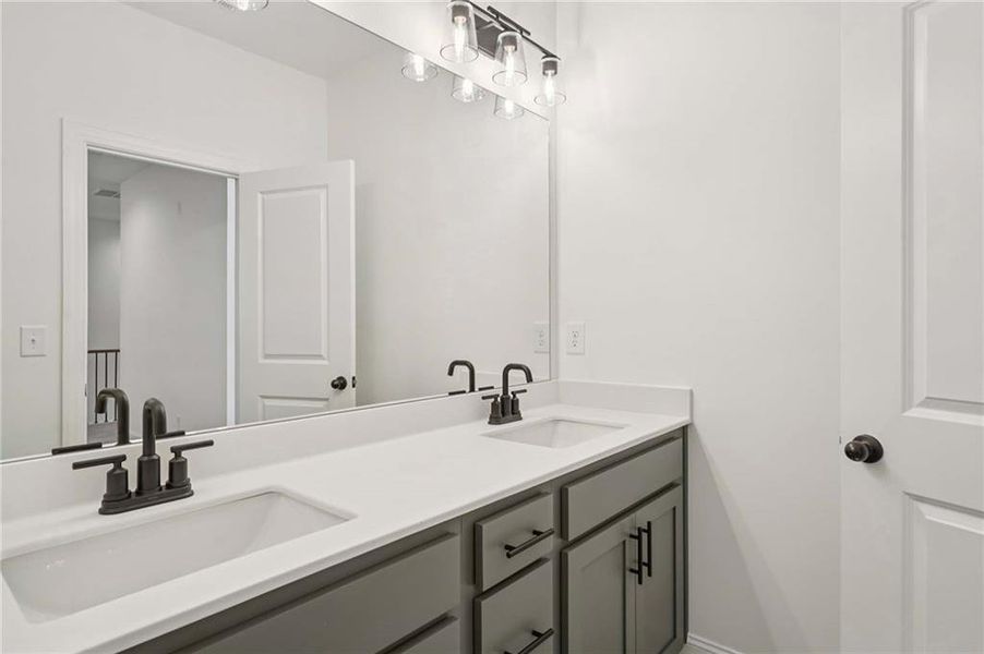 Furnished interior view inside a new home in East Harbor II at Chestatee, Dawsonville (Image 10).