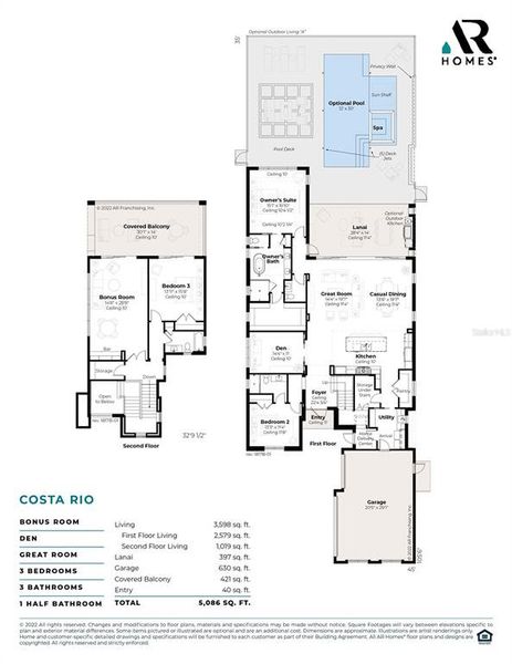 2D floor plan layout of this home in , Fort Myers, FL (Image 4).