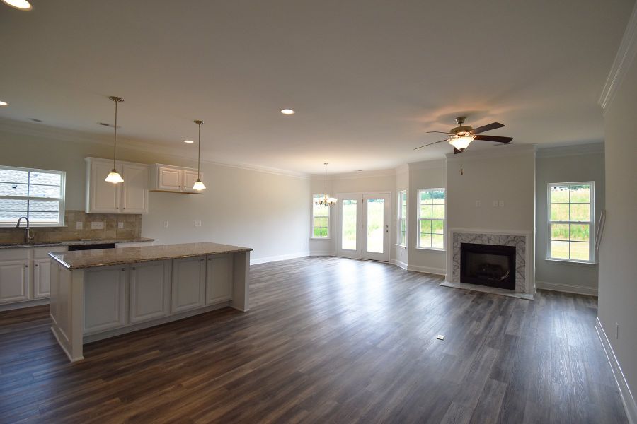 Representative furnished interior of a home built from the Ellerbe by Keystone Homes NC in Sullivans Reserve, Walkertown (Image 16).
