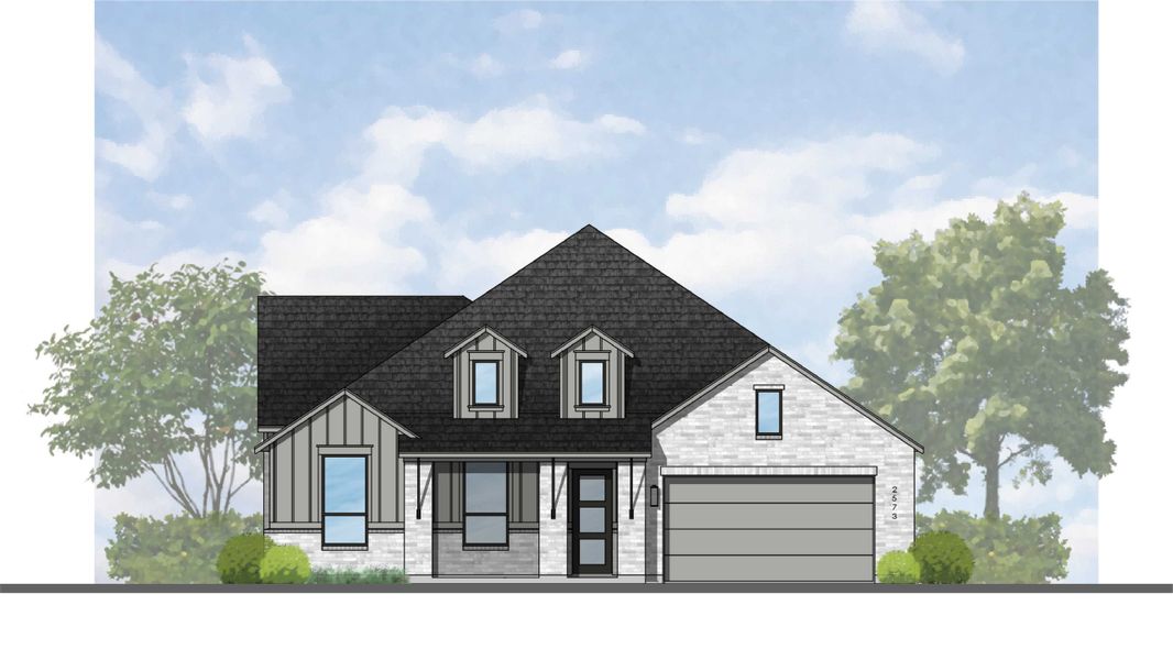 Representative rendering of the exterior for the Appleton Plan by Highland Homes (Image 3). Representative rendering of the exterior for the Appleton Plan by Highland Homes (Image 3).