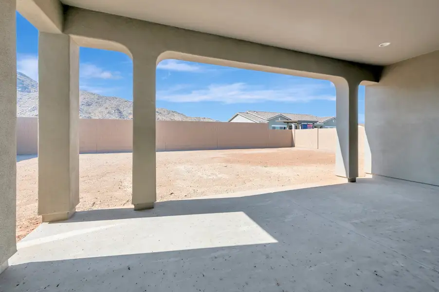 Exterior details and patio area of a home in The Heights at Victory, Buckeye (Image 4).