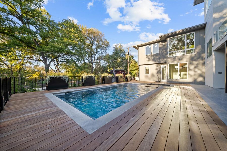 Exterior details and patio area of a home in , Austin (Image 27).
