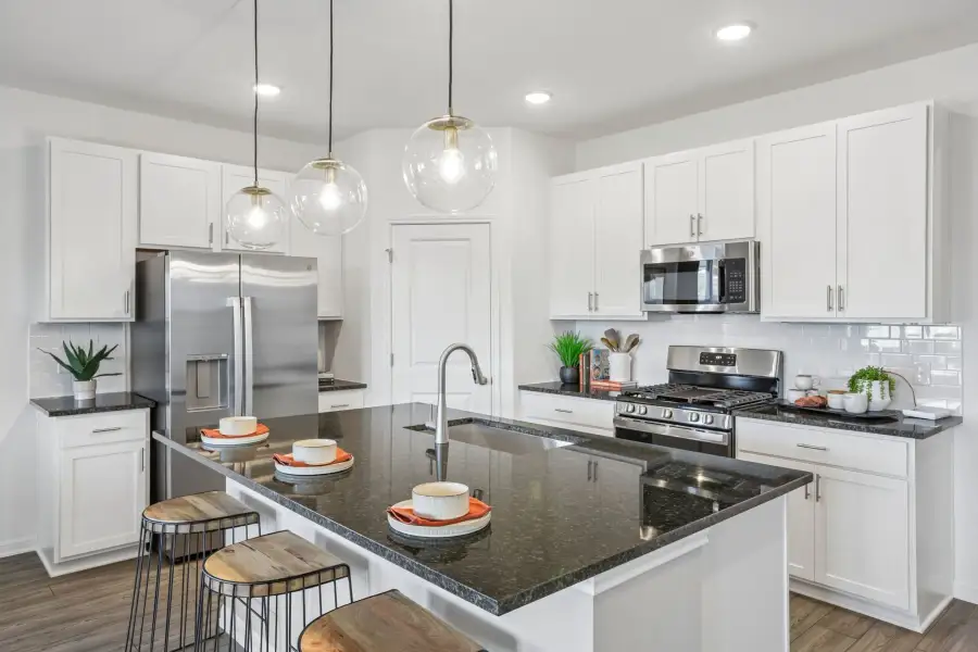 Representative furnished interior of a home built from the Sparrow by Taylor Morrison in Longview, Del Valle (Image 4).