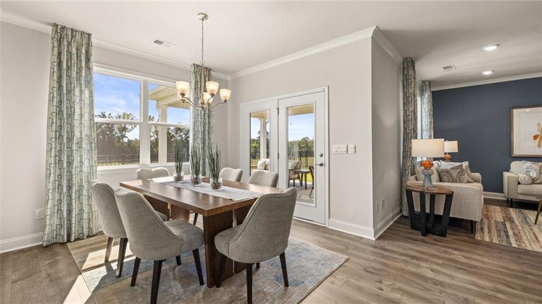 Furnished interior view inside a new home in Oak Ridge Meadows, Locust Grove (Image 17). Furnished interior view inside a new home in Oak Ridge Meadows, Locust Grove (Image 17).