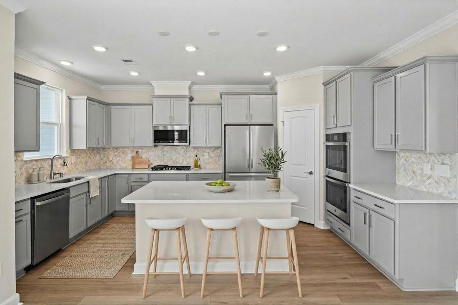 Furnished interior view inside a new home in Bridgewater - Shorehaven Village, Little River (Image 6).
