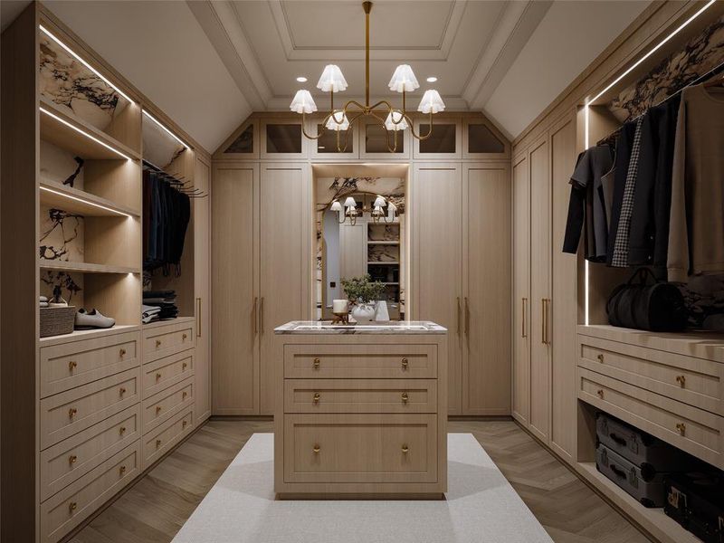 Furnished interior view inside a new home in , Highland Park (Image 9).
