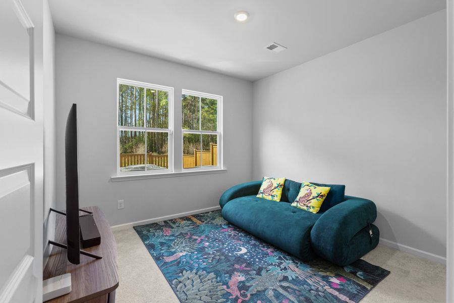 Furnished interior view inside a new home in Sweetgrass at Summers Corner, Summerville (Image 18).
