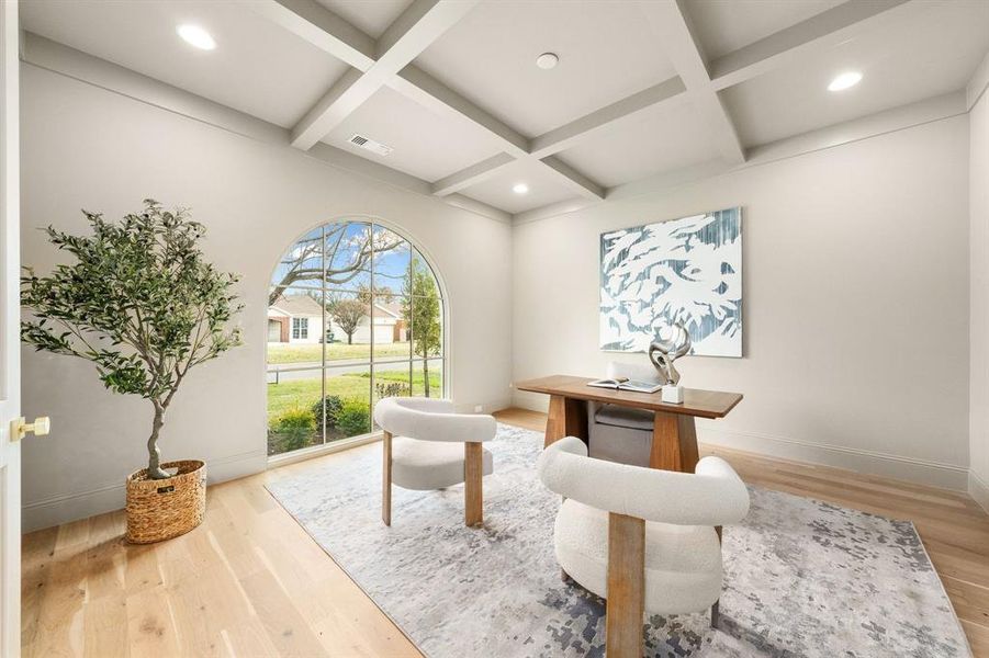 Furnished interior view inside a new home in , Dallas (Image 27).