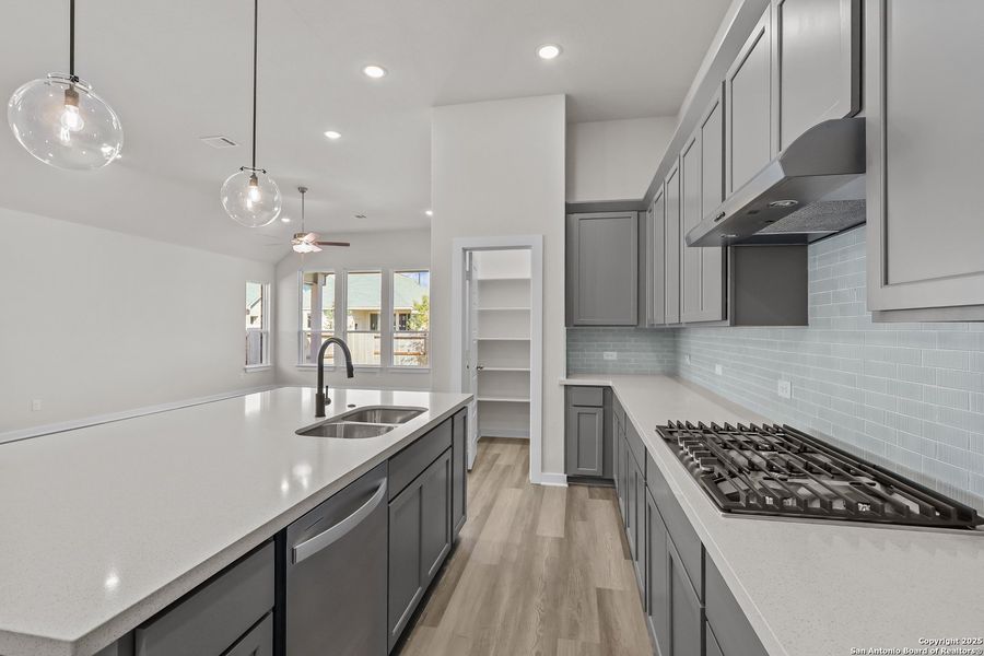 Furnished interior view inside a new home in Stillwater Ranch 45', San Antonio (Image 12).