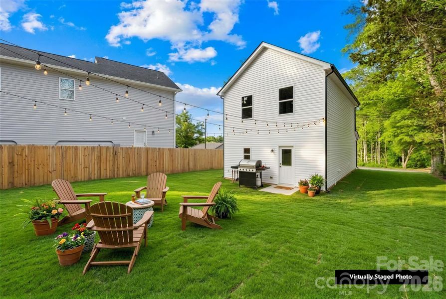 Exterior details and patio area of a home in , Kannapolis (Image 21).