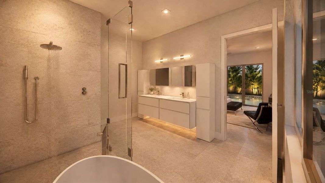 Furnished interior view inside a new home in , Sarasota (Image 4).