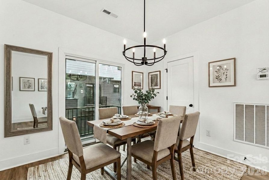 Furnished interior view inside a new home in , Charlotte (Image 13).