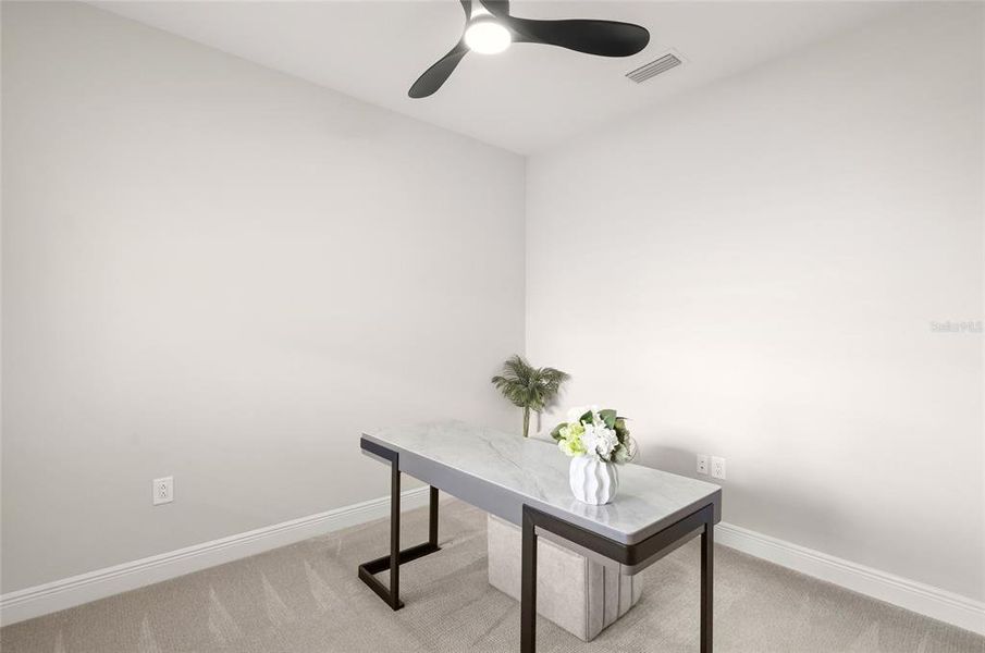 Furnished interior view inside a new home in LakeHouse Cove at Waterside, Sarasota (Image 12). Furnished interior view inside a new home in LakeHouse Cove at Waterside, Sarasota (Image 12).