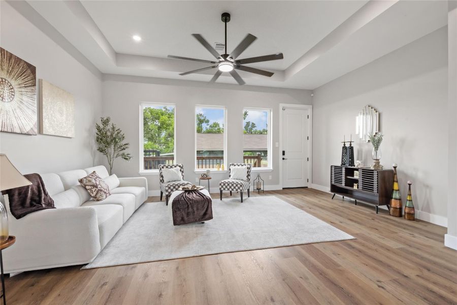 Furnished interior view inside a new home in , Houston (Image 8). Furnished interior view inside a new home in , Houston (Image 8).
