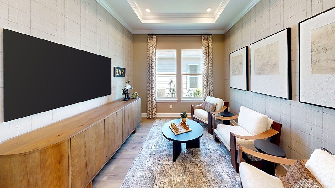Furnished interior view inside a new home in Esplanade at St. Marys, St. Marys (Image 11).