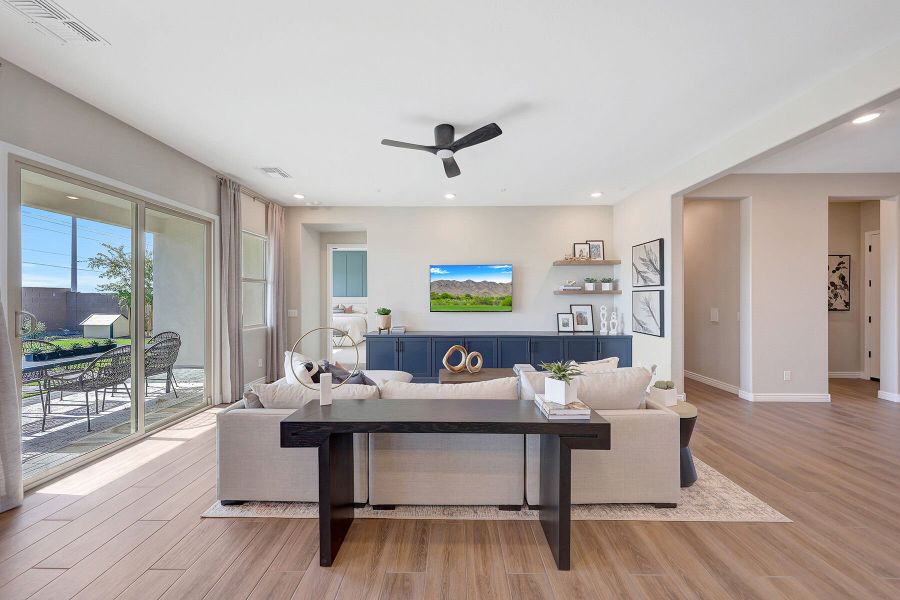 Representative furnished interior of a home built from the Harbor by Mattamy Homes in Miravida, Surprise (Image 25).