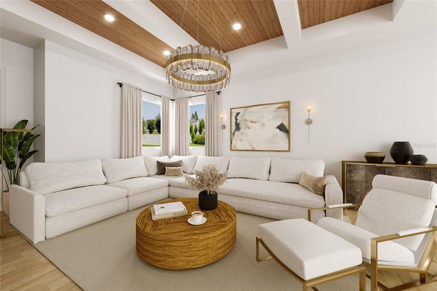 Furnished interior view inside a new home in , Sarasota (Image 6).