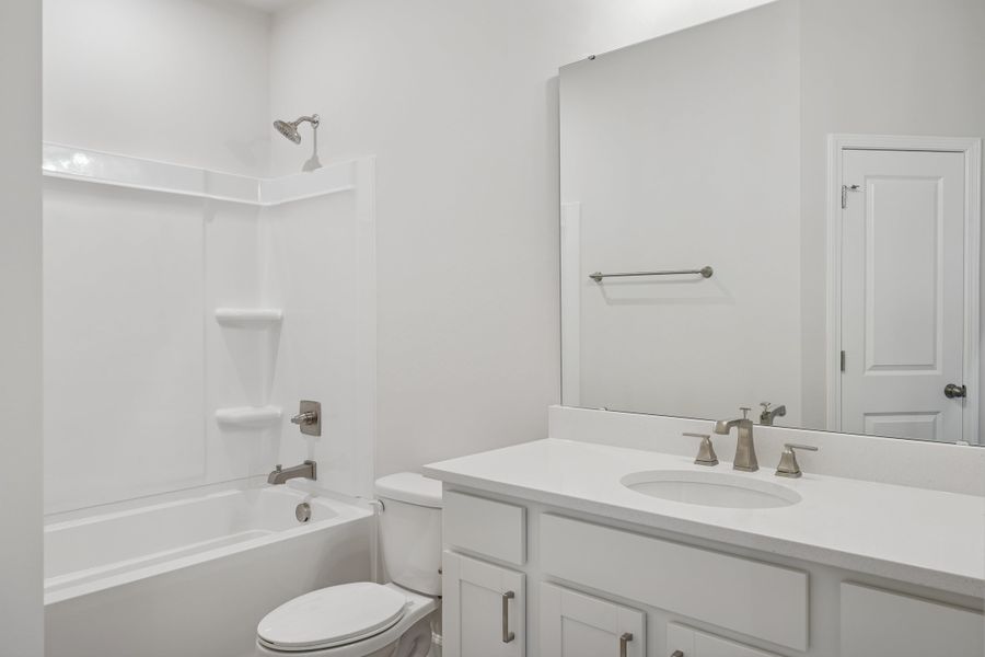 Representative furnished interior of a home built from the Nola by Tri Pointe Homes in Holding Village, Wake Forest (Image 9).
