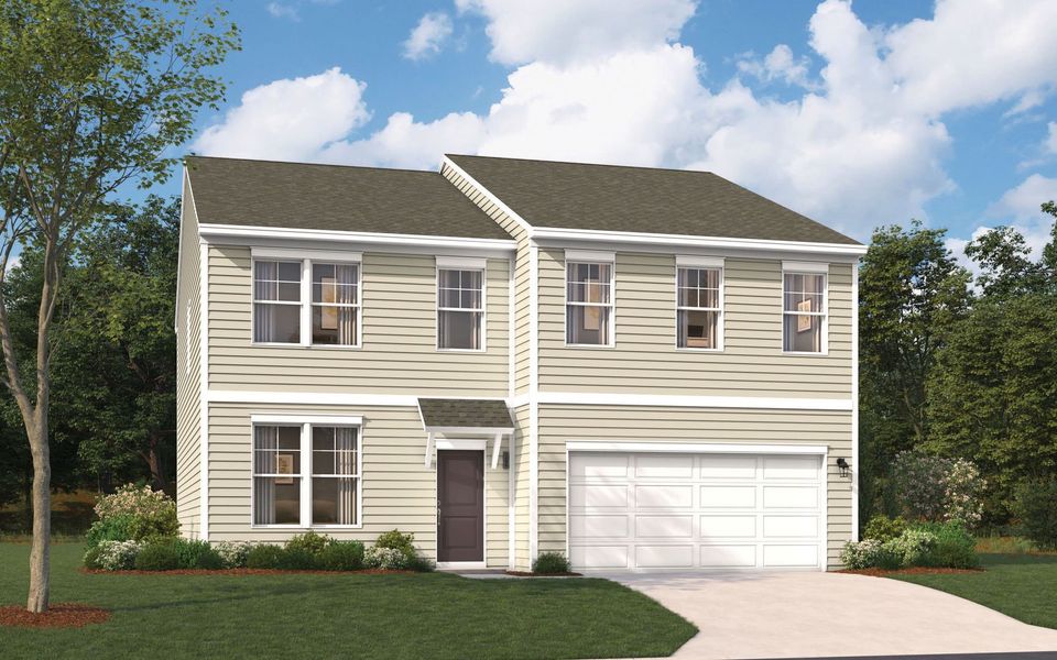 Representative exterior photo of a completed home built from the The Kershaw by Stanley Martin Homes in Riverside Ridge, Lawrenceville, GA (Image 71).