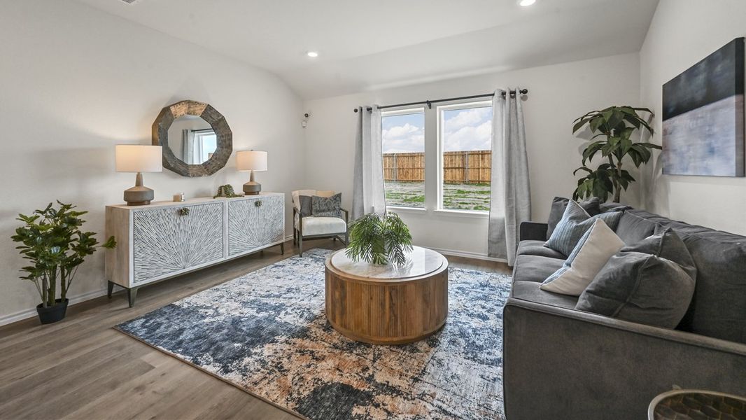 Furnished interior view inside a new home in Stonewyck Farms, Ennis (Image 5).