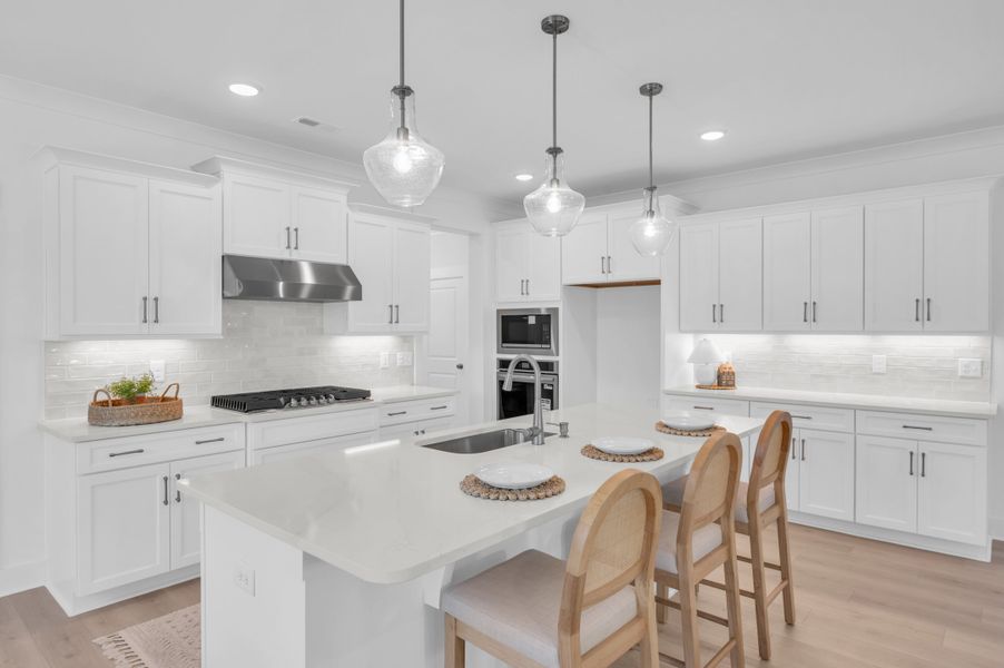 Representative furnished interior of a home built from the The Whitley by RobuckHomes in Windwater, Hampstead (Image 63).