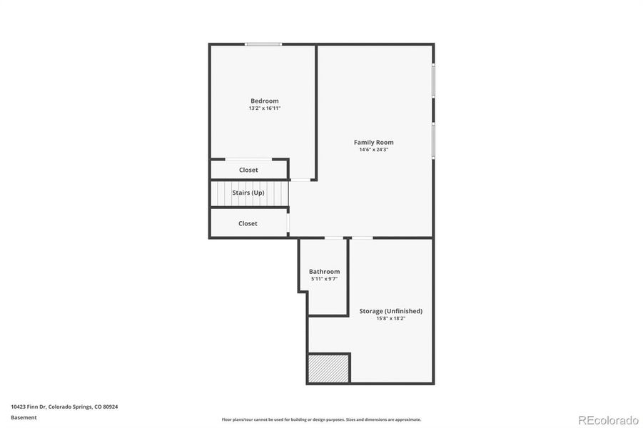 2D floor plan layout of this home in , Colorado Springs, CO (Image 5).