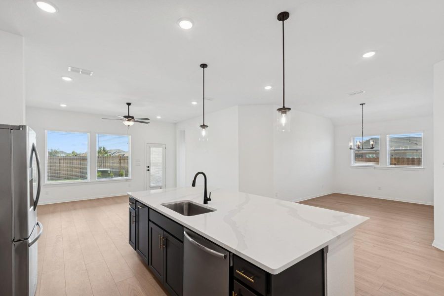 Furnished interior view inside a new home in Brookewater 45' Homesites, Rosenberg (Image 9).