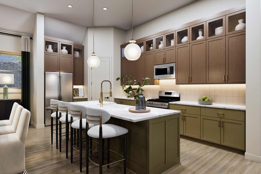 Representative furnished interior of a home built from the The Alberta by David Weekley Homes in The Highlands Encore - Tranquil Collection, Porter (Image 6).