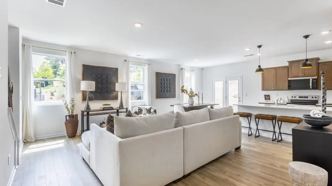 Furnished interior view inside a new home in Harvest Park, Decatur (Image 3).