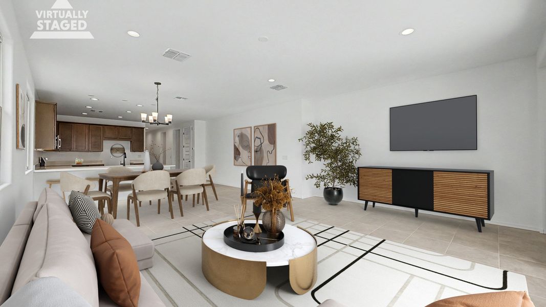 Representative furnished interior of a home built from the Larkspur by DRB Homes in Saguaro Hills at Vistancia, Peoria (Image 7).