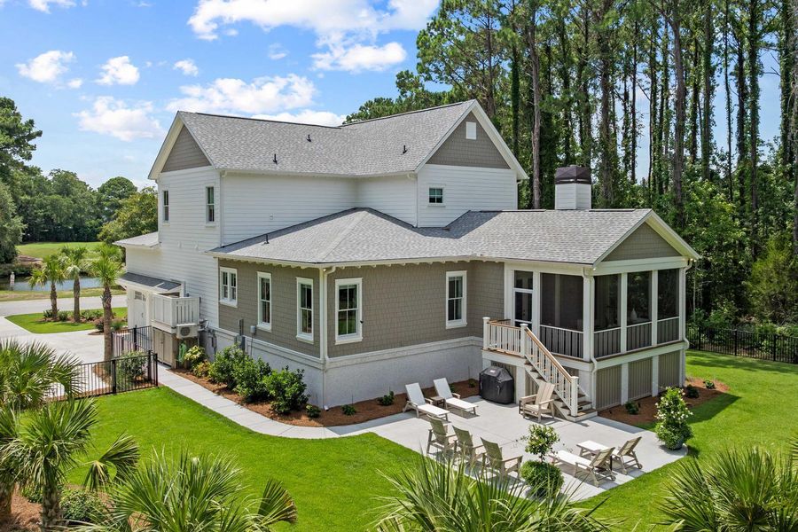 Front exterior of a new home in , Johns Island, SC, highlighting curb appeal (Image 20). Front exterior of a new home in , Johns Island, SC, highlighting curb appeal (Image 20).